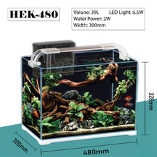 SUNSUN HEK-480 39L Brand New Open top Aquarium Fish Tank Complete Set 