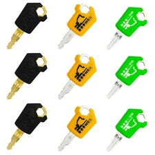 9PCS New Cat 5P8500 Equipment Key Set 5P-8500 Equipment Excavators Graders