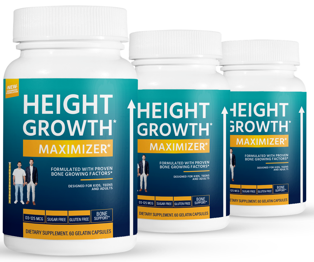 3 Pack Height Growth Maximizer, increase bone growth-60