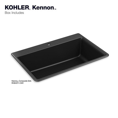 Kohler RH8437-1-CM1 Under Mount Single Bowl Kitchen Sink - Matte  