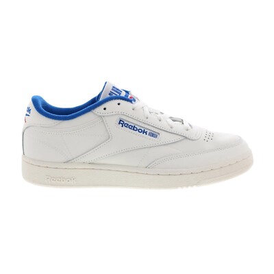 Men Reebok Club C 85 Tennis Shoes Sneakers Chalk White Blue IE9388 Size 12