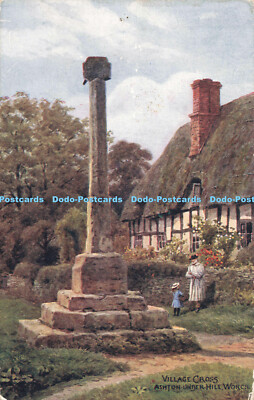 R196815 Village Cross Ashton Under Hill Worcs Salmon A R Quinton