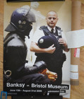 Banksy Vs. Bristol Museum Original Official Poster From POW + orig postage tube