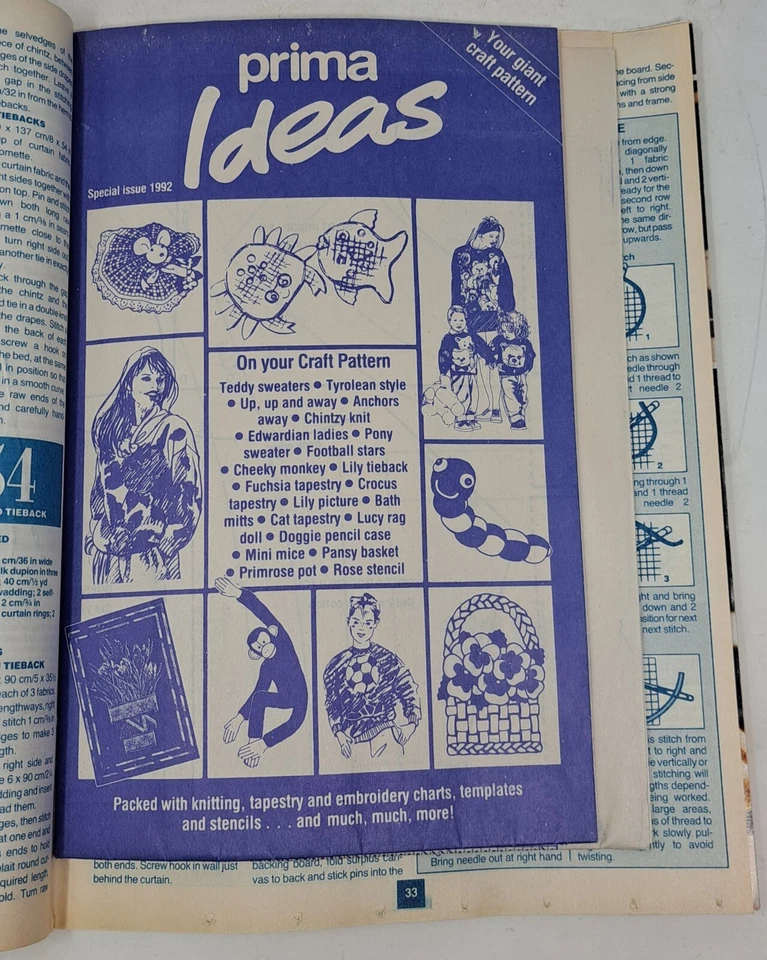 Prima Ideas Special Issue Craft Magazine Over 101 Makes Sew Knit Crochet Pattern - Image 4 of 4
