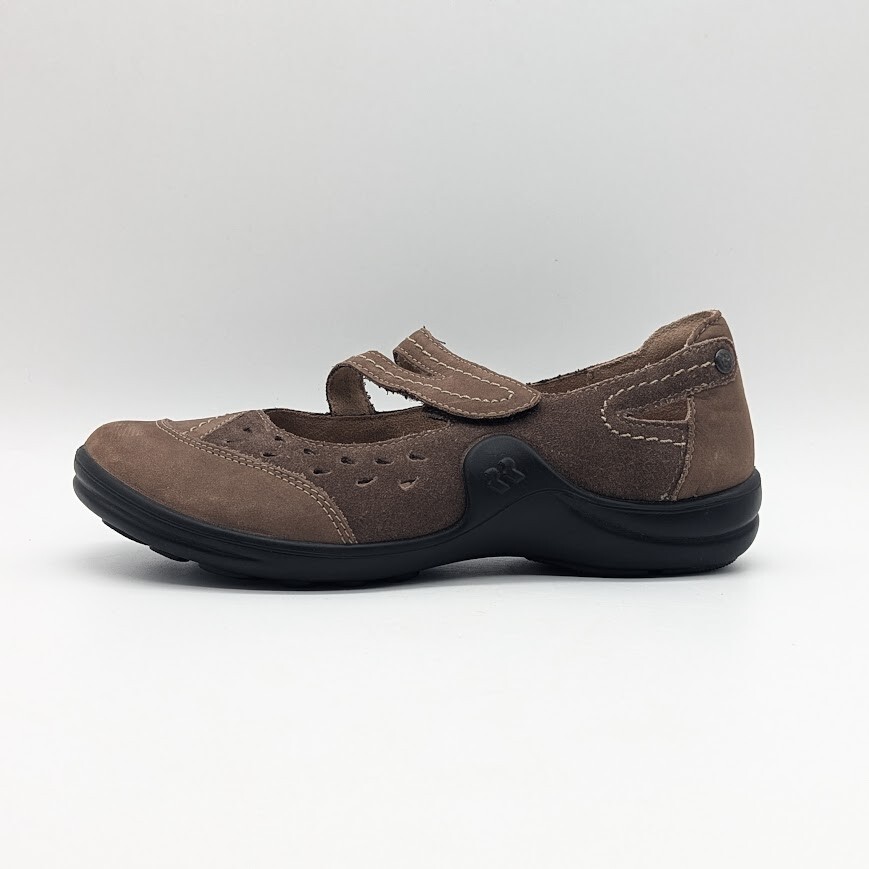 Romika  - Women's Mary Jane Shoes Size 7-7.5 - Maddy - Brown Nubuck Leather