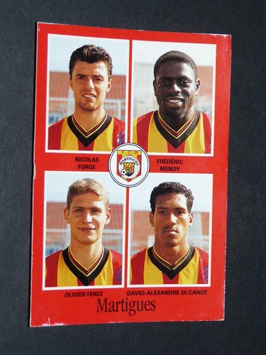 N°196 FRANCK SOLER FC MARTIGUES FCM PANINI FOOT 96 FOOTBALL 1995-1996