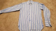 Turnbull Asser Mens Dress Shirt w/French Cuffs Size XL 15 1/2 39cm