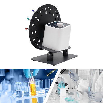 Lab Rotary Rotating Mixer, Tube Mixer Shaker, Chemical Tube Mixer 20-80RPM NEW