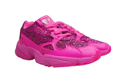 adidas falcon glitter shock pink