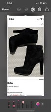 Prada Moccasin Suede Boots 40