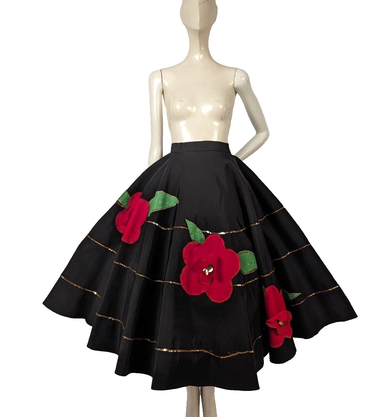 Lentejuelas FALDAS Vintage 1950s para Mujer