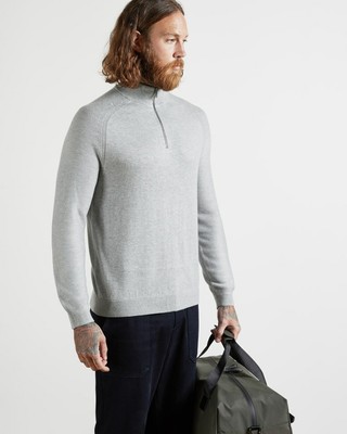 TED BAKER Mens Half Zip Funnel Neck 