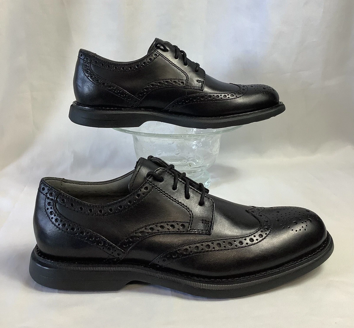 rare SPERRY TOP SIDER GOLD CUP ASV Bellingham Wingtip Oxford Black men 7