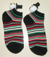 Christmas Holiday Snowman Socks Women's Size 9-11