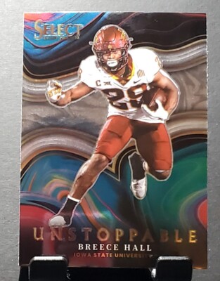 2022 Select Draft Picks #US-BH Breece Hall Iowa/JETS UNSTOPPABLE Insert NM/MT