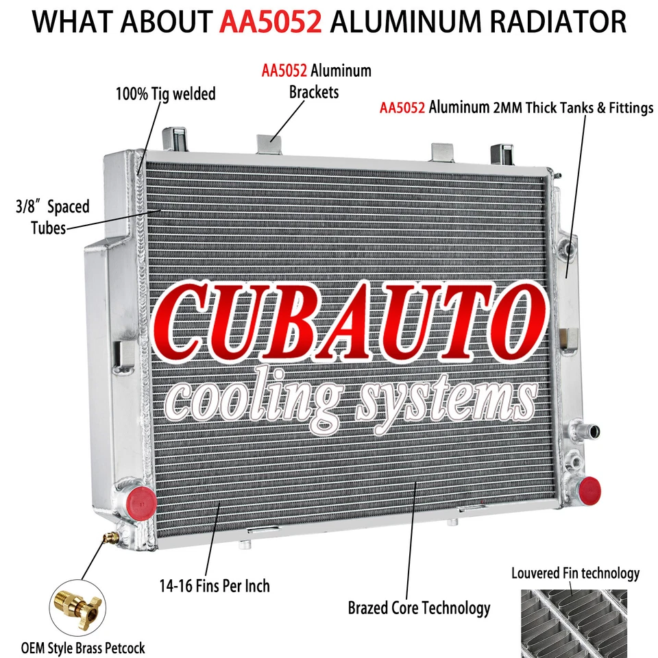 RADIADOR 2 NÚCLEOS PARA 92-99 MERCEDES-BENZ CLASE W140 S420 S500 S600 4.2L 5.0L 6.0L Foto 2 de 4