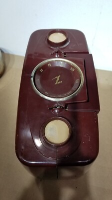 【激レア】USA ZENITH 4球真空管ラジオ Z402R 動作品 A Vintage Red Zenith Portable Tube Radio AM Wave Magnet - J402R | eBay