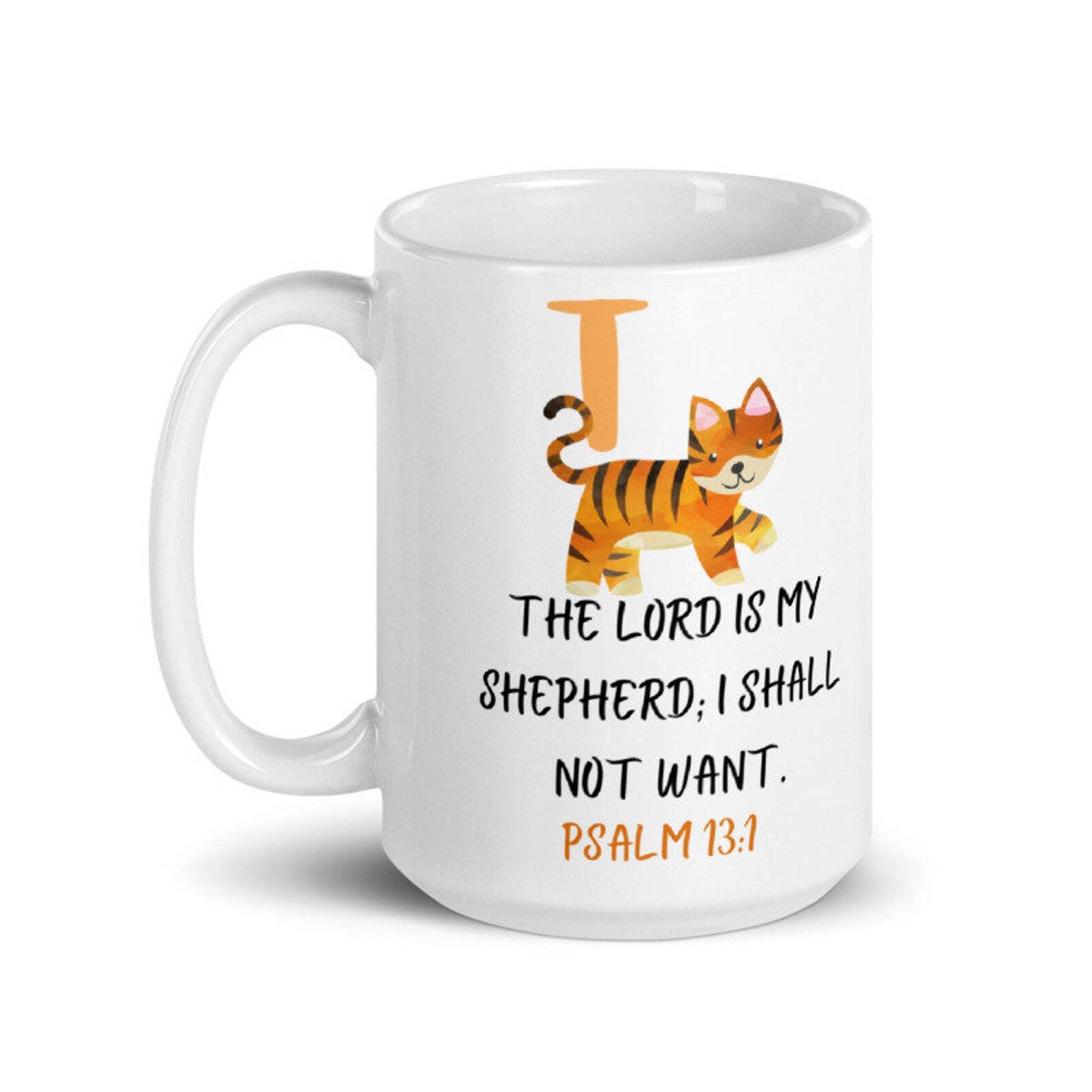 Christian Mug Watercolor Mug Personalized Kid Cup Christian Coffee Mug Children