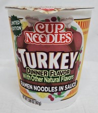 Nissin Cup Noodles Soup Turkey Dinner Flavor Ramen Noodle 2.75 Ounce