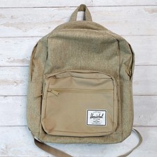 Herschel Pop Quiz Backpack School Work Laptop Sleeve Kelp Crosshatch Beige 22L