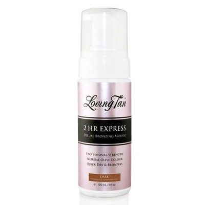 2 HR Express Self Tanning Mousse, Dark  Streak Free, Natural, Professional Qu...