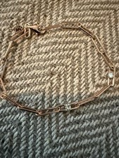 Genuine Pandora Rose Gold ME Link Chain & Stones Bracelet 💕 20cm