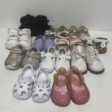 Lot of 12 Baby Girls Shoes Sizes 0-3 Months To Size 3 Keds Gymboree Mixed Brands