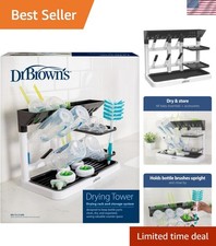 Drying Tower, Stand-Up Drying Rack, Countertop Baby Bottle Drying with Organi...