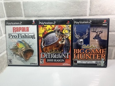 Cabela's Deer Hunt 2005 & Big Game Hunter + Rapala Fishing PlayStation 2 PS2 CIB