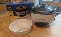 Russell Hobbs 27040 Large Rice Cooker/Steamer, 500W, 3.3L, White