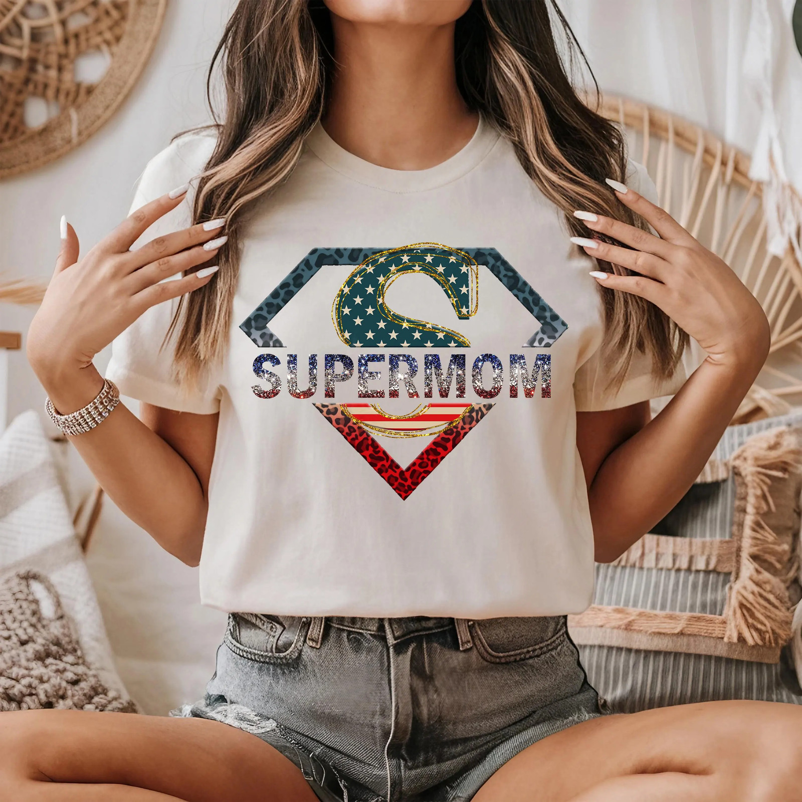 Super Mom Funny Supermother Mother's Day Gift Mama T-Shirt