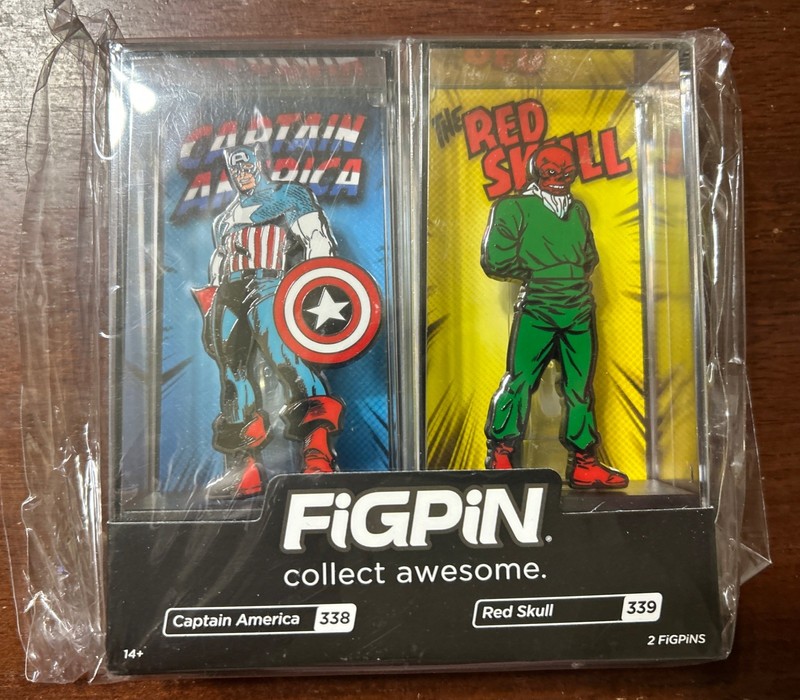 FiGPiN ECCC 2020 Captain America & Red Skull 2-Pack (#338 & #339)