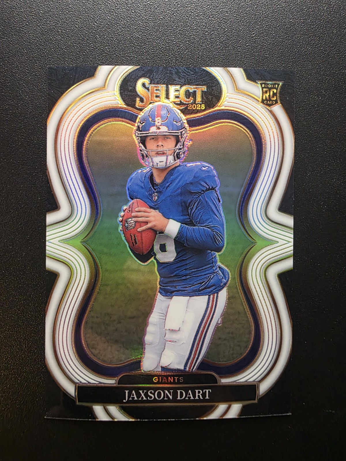 2025 Panini Select Jaxson Dart Suite Level White /35 Giants