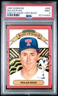 1990 Donruss #665 Nolan Ryan King Of Kings-#659 Back PSA 9