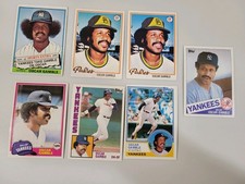 7 Card Lot Oscar Gamble Padres, Yankees - Excellent Condition