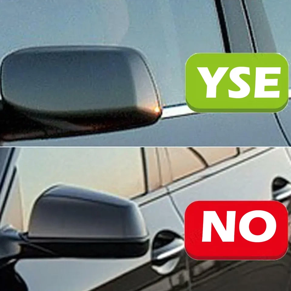 Cubierta de espejo retrovisor delantero derecho + derecho para BMW Serie 5 E60 E61 E63 E64 2003-2007 Foto 3 de 4