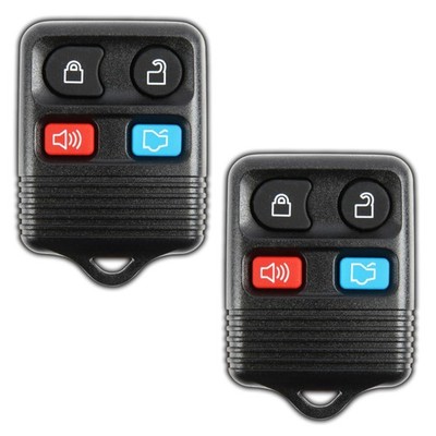 2 KeylessOption Replacement Keyless Entry Remote Control Key 2-Pack, Black 