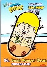 2002 Moose Enterprises 86. BUSH RANGER BEAN Mighty Beanz card Free Ship