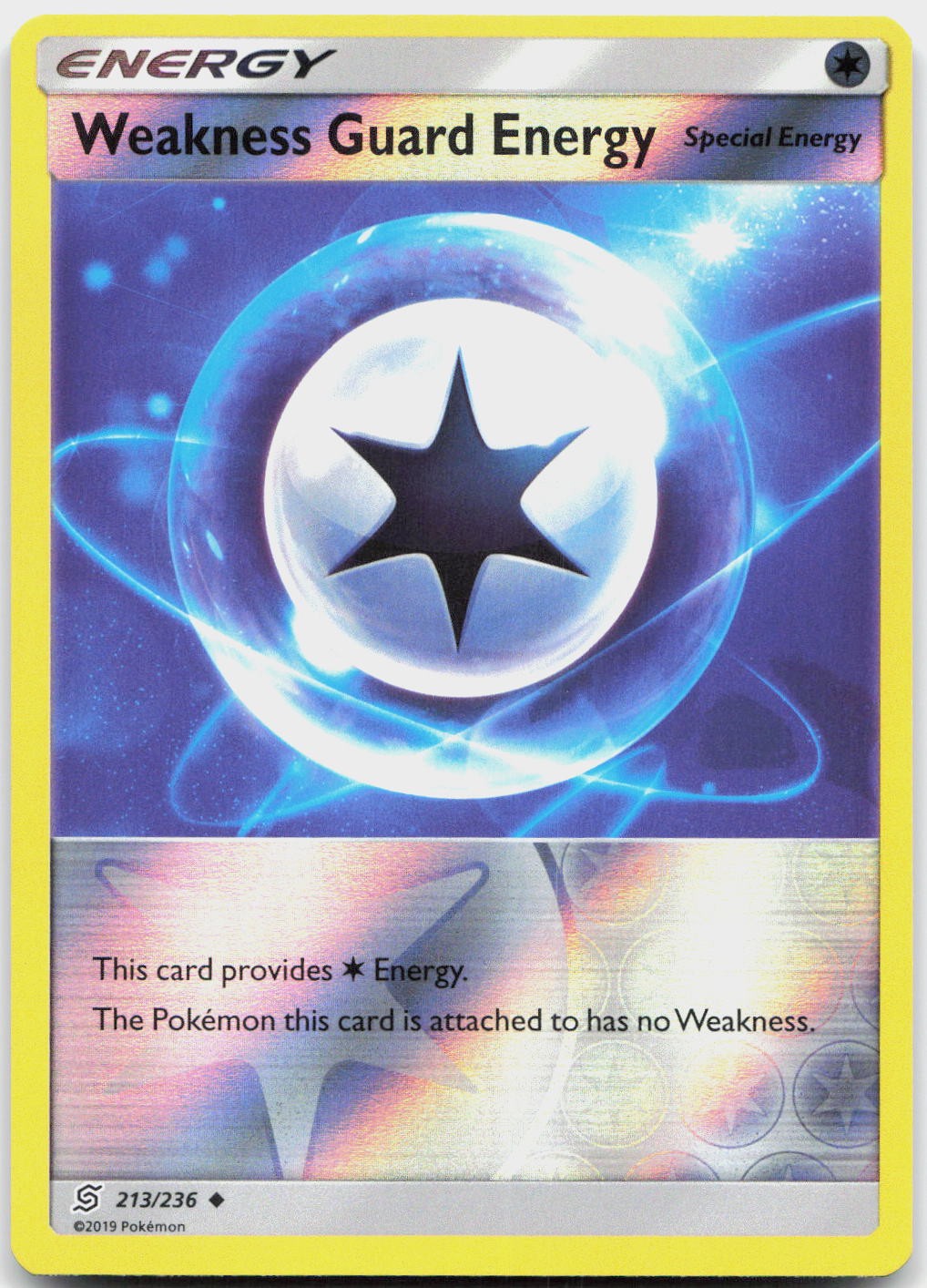 Weakness Guard Energy 213/236 Uncommon Unified Minds Pokemon Reverse Holo NM