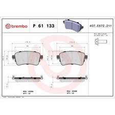Plaquette de frein Fiat 133