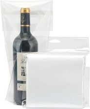 Wine Bottle Takeout Bag 7.7 x 6.7 x 2.4 inches
