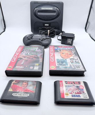 Sega Genesis 2 Console Bundle Model MK-1631 W/ Controller & Games TESTED & WORKS