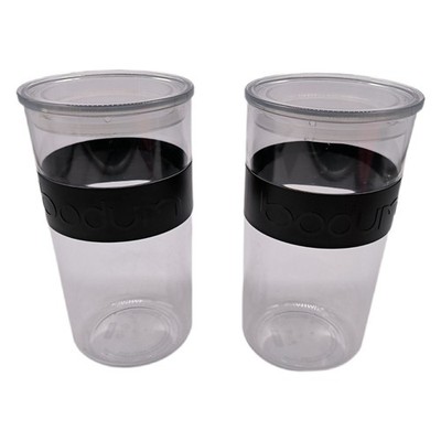 Bodum PRESSO, Set aus 2 Vorratsgläsern, Kunststoff, 2 l