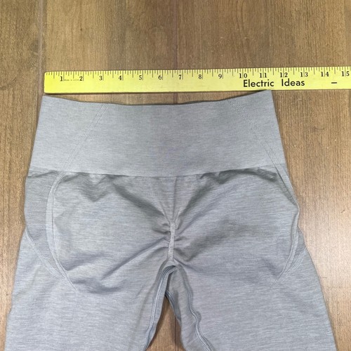 Oner Active Classic Seamless High Waisted Scrunch Bum Leggings Grey Marl M - Afbeelding 7 van 12