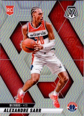 2024-25 Panini Mosaic #216 Alexandre Sarr RC Rookie Card Silver