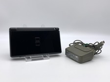 Nintendo DS Lite Konsole | Schwarz | Oberes Display Defekt / Scharnier gebrochen