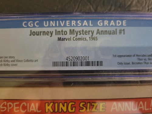 Journey Into Mystery Annual #1 CGC 4.5 1st App Of Hercules & Zeus 1965 - Picture 2 of 3