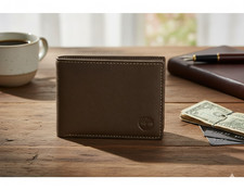 Portafoglio Uomo Timberland  Pelle Marrone -Nero – Design Elegante e Funzionale