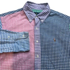 Polo Ralph Lauren Mens Oxford Check 5 Color Block Long Sleeve Shirt Sz L Polo Ralph Lauren Mens Oxford Check 5 Color Block Long Sleeve Shirt Sz L