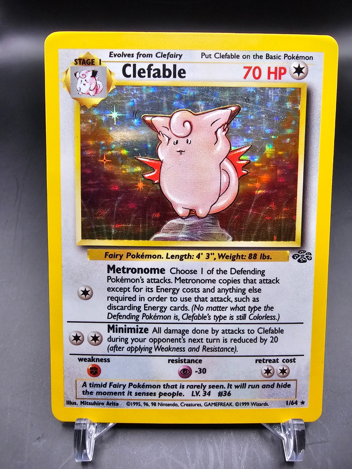 LP/PL - Clefable - 1/64 - Jungle - Pokemon Card